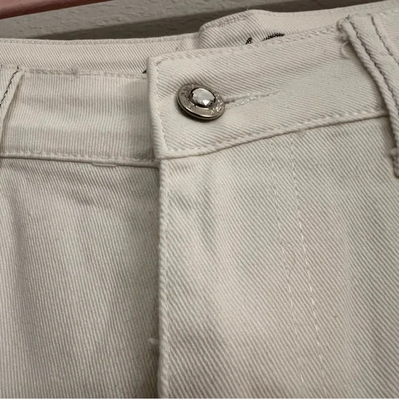 White‎ Daniel Jeans with Silver Stitched detail on front and back Size 13/14 - Picture 7 of 13
